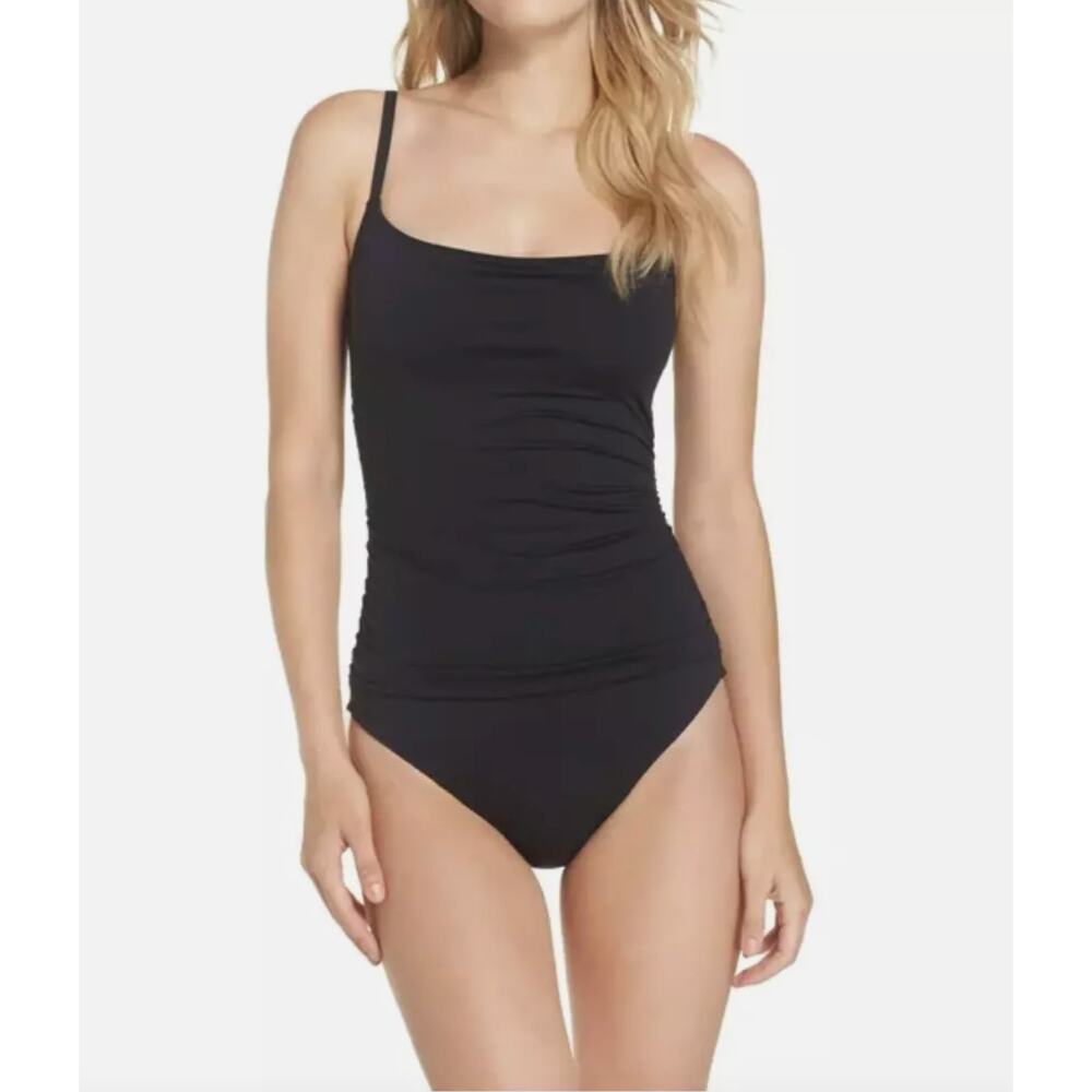 La Blanca Island Goddess One Piece Swimsuit Black 12